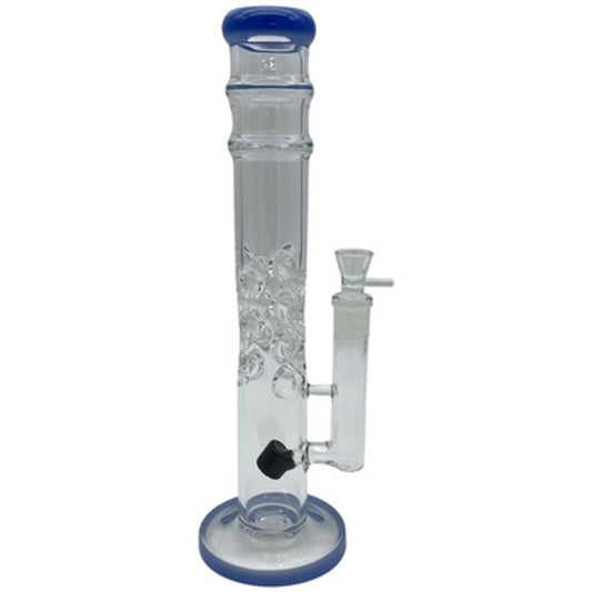 15" Straight Glass Water Pipe with Multi Ice Catchers
