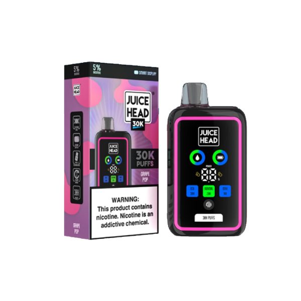 Juice Head 30,000 Puffs Disposable 24mL Grape Pop