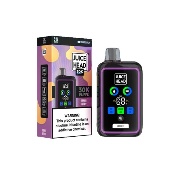 Juice Head 30,000 Puffs Disposable 24mL Peach Berry