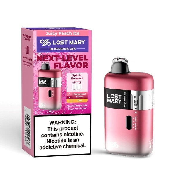 Best Deal Lost Mary Ultrasonic 35,000 Puffs Disposable - Juicy Peach Ice