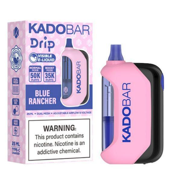 KadoBar Drip 50K Puff Disposable-Blue Rancher-Single Disposable-5%-25mL