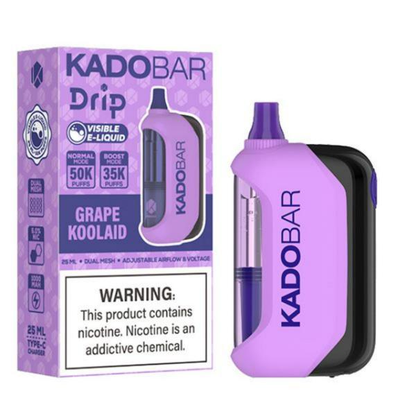 KadoBar Drip 50K Puff Disposable-Grape Koolaid-Single Disposable-5%-25mL