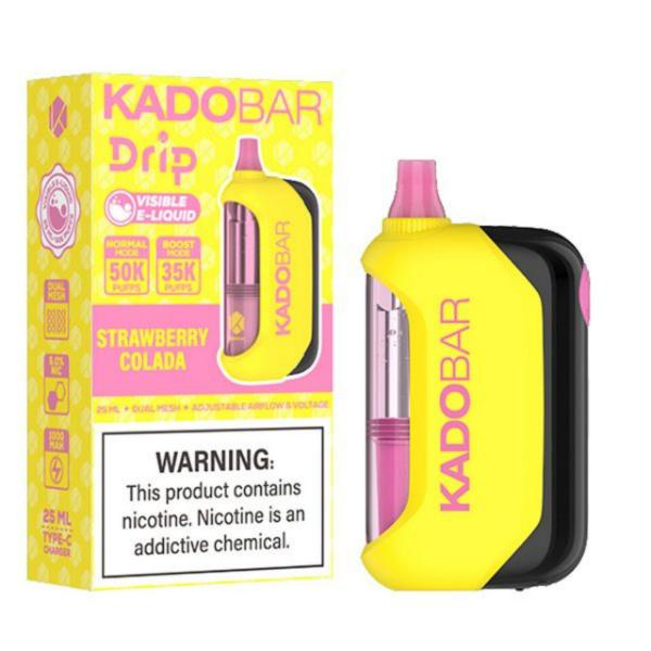 KadoBar Drip 50K Puff Disposable-Strawberry Colada-Single Disposable-5%-25mL