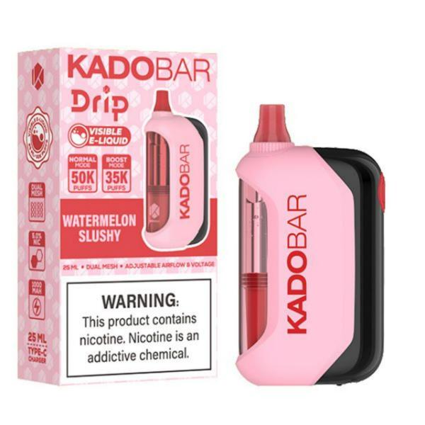 KadoBar Drip 50K Puff Disposable-Watermelon Slushy-Single Disposable-5%-25mL