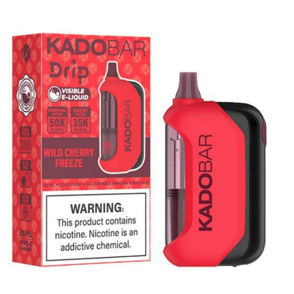 KadoBar Drip 50K Puff Disposable-Wild Cherry Freeze-Single Disposable-5%-25mL