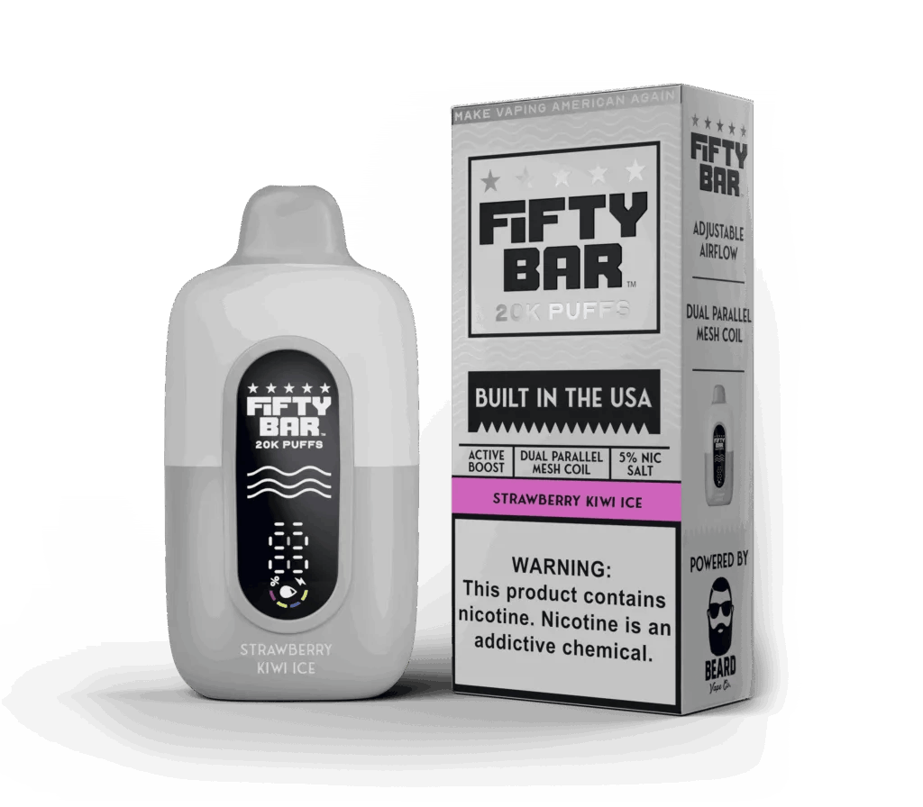 Fifty Bar V2 20000 Puff Disposable-Single Disposable-Kiberry Chew-50mg