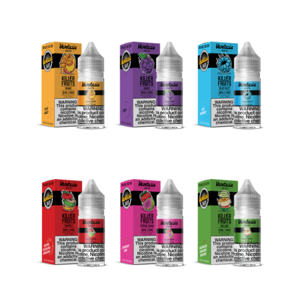 Vapetasia Killer Fruit Salt 30mL for wholesale and bulk pricing from Vape Wholesale USA