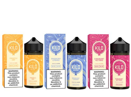 Kilo Revival Synthetic 100mL Vape Juice Best Flavors