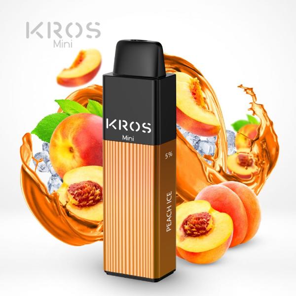 KROS Mini 4000 Puffs Disposable Vape 10mL 6 Pack Best Flavor Peach Ice