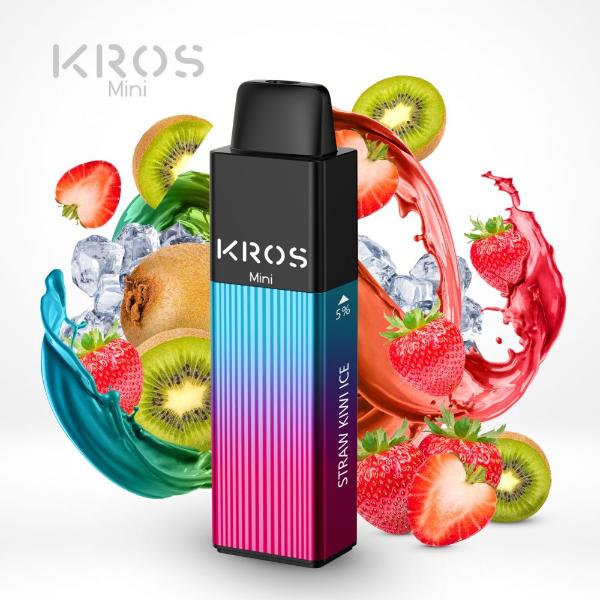 KROS Mini 4000 Puffs Disposable Vape 10mL 6 Pack Best Flavor Straw Kiwi Ice