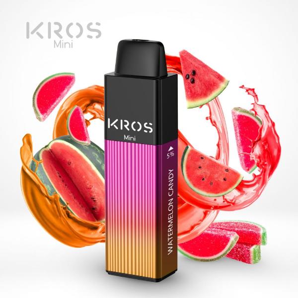 KROS Mini 4000 Puffs Disposable Vape 10mL 6 Pack Best Flavor Watermelon Candy