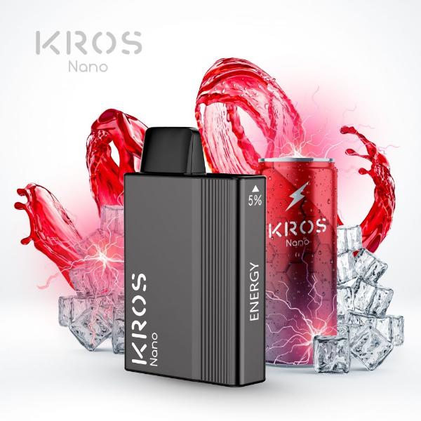 KROS Nano 5000 Puffs Disposable Vape 6 Pack 13mL Best Flavor Energy