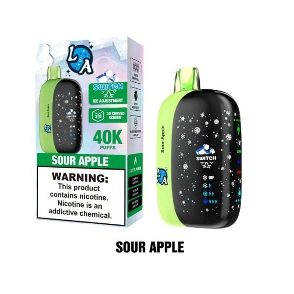 L&A Switch 40,000 Puffs Disposable - Sour Apple