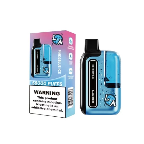 L&A Tank 58,000 Puff Disposable Pink & Blue Ice