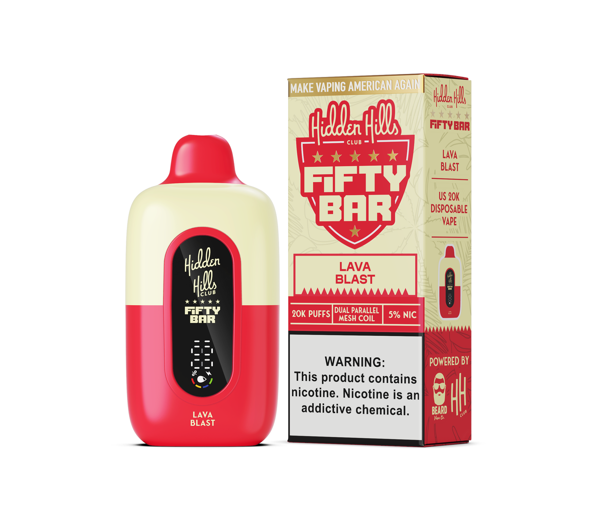 Hidden Hills Club x Fifty Bar 20000 Puffs Disposable