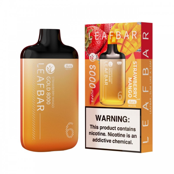 Leaf Bar GOLD 8000 Puffs 50mg 16mL Disposable w/ Dura Mesh Coil *Displ –  $16.00 – eLiquid.com