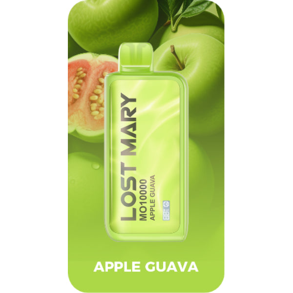 Lost Mary MO10000 10000 Puffs Rechargeable Vape Disposable 18mL Best Flavor Apple Guava