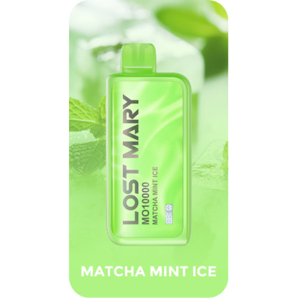 Lost Mary MO10000 10000 Puffs Rechargeable Vape Disposable 18mL Best Flavor Matcha Mint Ice