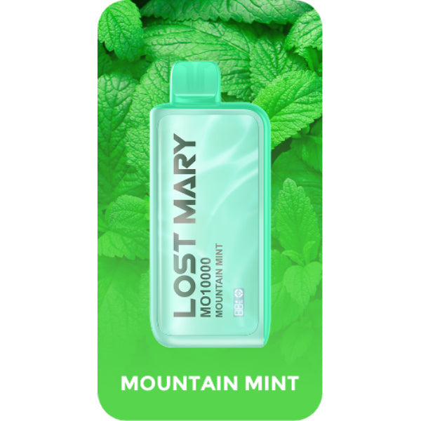 Lost Mary MO10000 10000 Puffs Rechargeable Vape Disposable 18mL Best Flavor Mountain Mint