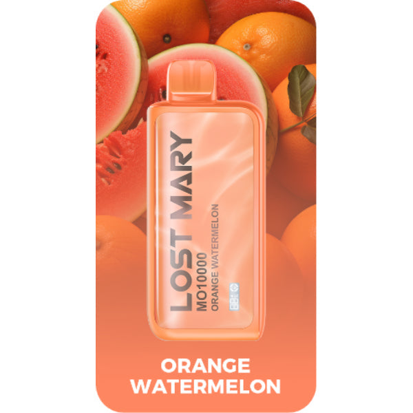 Lost Mary MO10000 10000 Puffs Rechargeable Vape Disposable 18mL Best Flavor Orange Watermelon