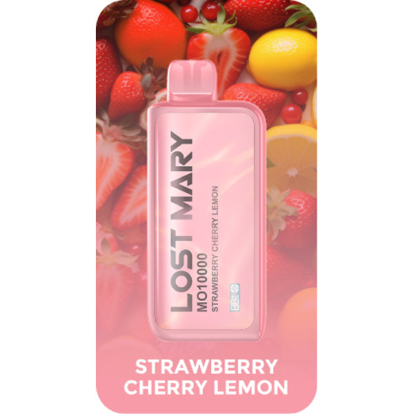 Lost Mary MO10000 10000 Puffs Rechargeable Vape Disposable 18mL Best Flavor Strawberry Cherry Lemon