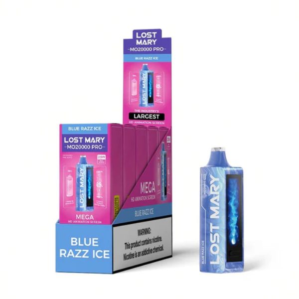 Lost Mary MO20000 PRO Recharge Disposable Vape Blue Razz Ice