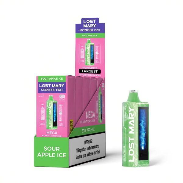 Lost Mary MO20000 PRO Recharge Disposable Vape Sour Apple Ice