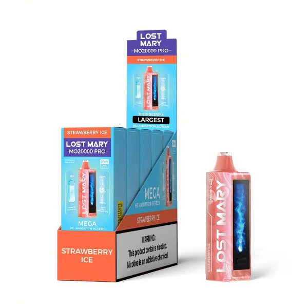 Lost Mary MO20000 PRO Recharge Disposable Vape Strawberry Ice