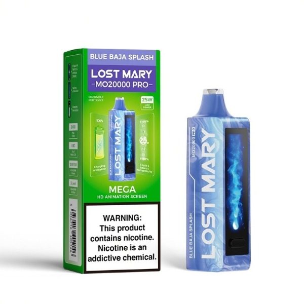 Lost Mary MO20000 PRO Rechargeable Vape - Blue Baja Splash
