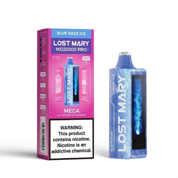 Lost Mary MO20000 PRO Rechargeable Vape - Blue Razz Ice
