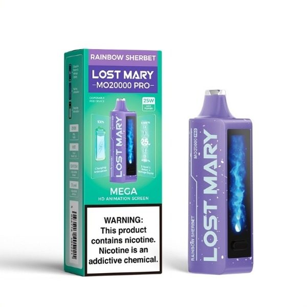 Lost Mary MO20000 PRO Rechargeable Vape - Rainbow Sherbet