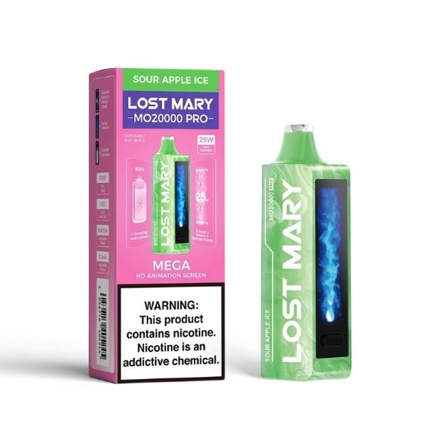 Lost Mary MO20000 PRO Rechargeable Vape - Sour Apple Ice