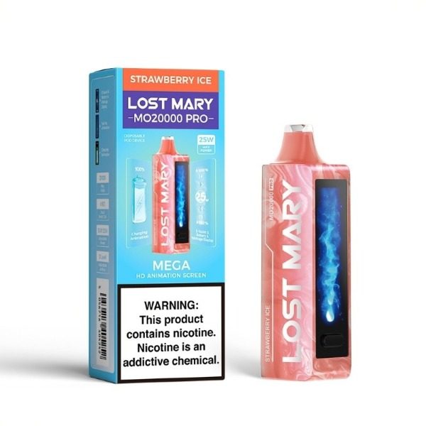 Lost Mary MO20000 PRO Rechargeable Vape - Strawberry Ice