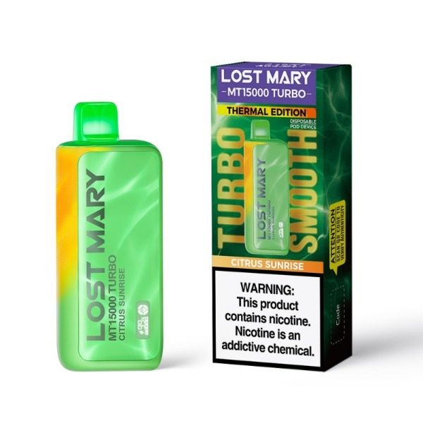 Lost Mary MT15000 Turbo Thermal Edition Rechargeable Vape - Citrus Sunrise