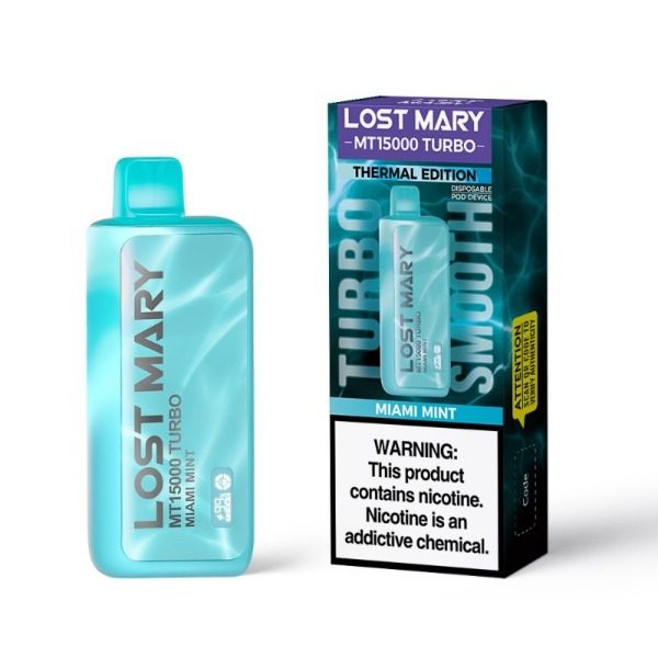 Lost Mary MT15000 Turbo Thermal Edition Rechargeable Vape - Miami Mint