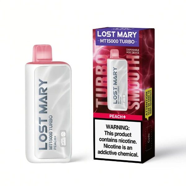 Lost Mary MT15000 Turbo Rechargeable Vape - Peach+