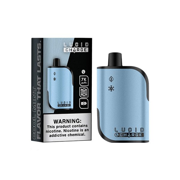 Lucid Charge 7000 Puffs Disposable Vape 14mL $2.99 eLiquid.com Lucid Charge 7000 Puffs Disposable Vape 14mL $2.99 eLiquid.com