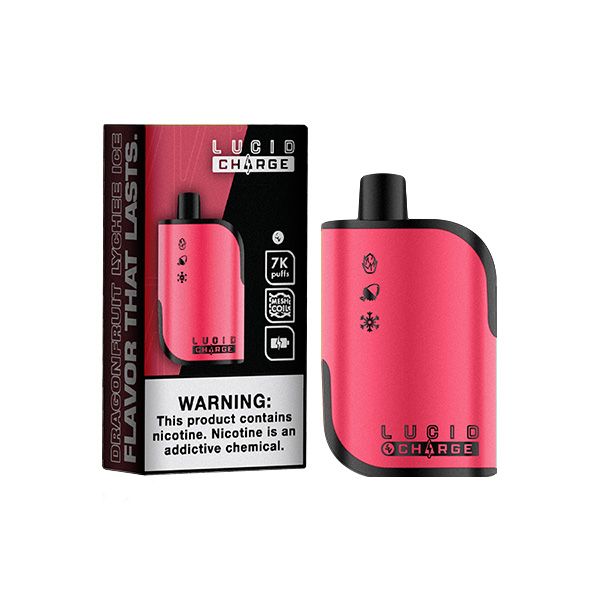 Lucid Charge 7000 Puffs Disposable Vape 14mL $2.99 eLiquid.com Lucid Charge 7000 Puffs Disposable Vape 14mL $2.99 eLiquid.com