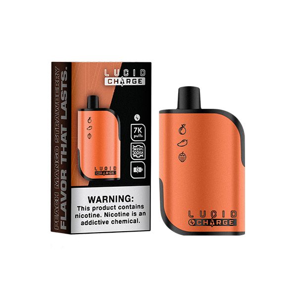 Lucid Charge 7000 Puffs Disposable Vape 14mL $2.99 eLiquid.com Lucid Charge 7000 Puffs Disposable Vape 14mL $2.99 eLiquid.com