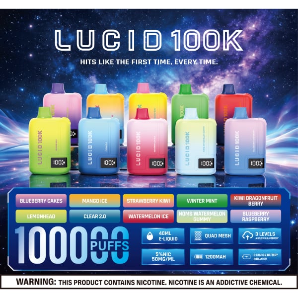Lucid Nomz 100K Puffs Disposable