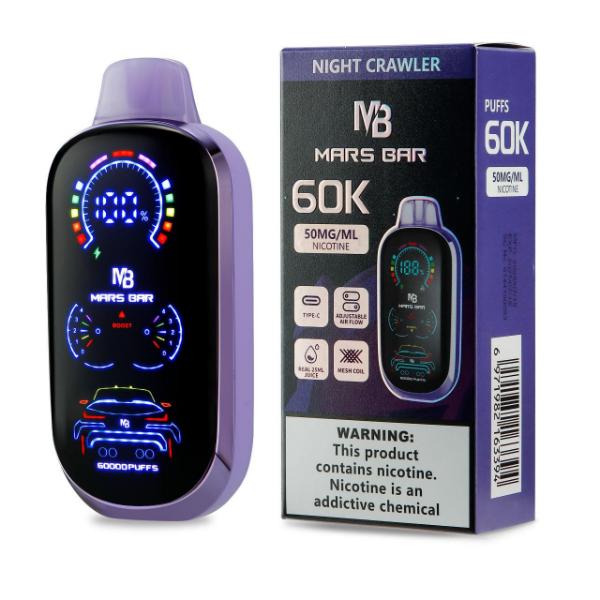 Mars Bar 60K Puff Disposable-Night Crawler-50mg-Single Disposable