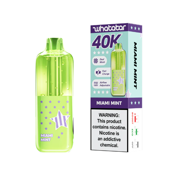 whatabar linko 40K Puff Disposable Device - 40,000 Puffs -Miami Mint