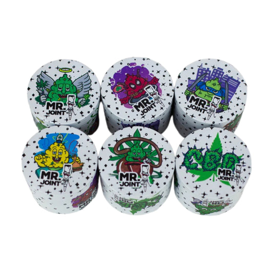 Mr Joint Cannabis 50mm Premium Zinc Alloy Herb Grinder