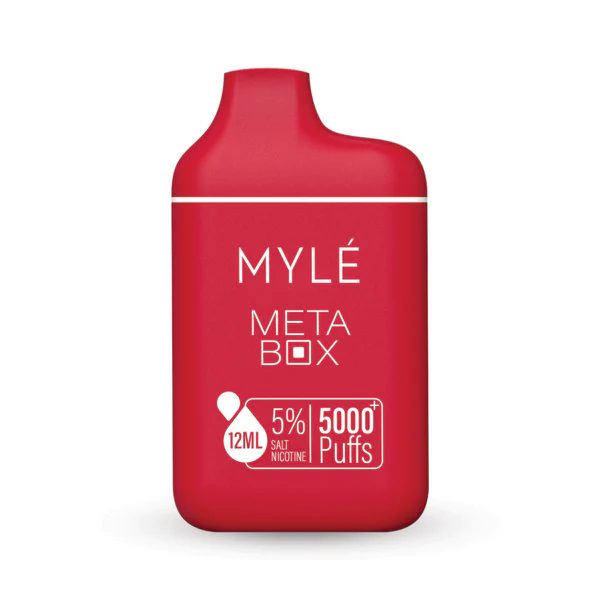 MYLE Meta Box 5000 Puffs Disposable Red Apple