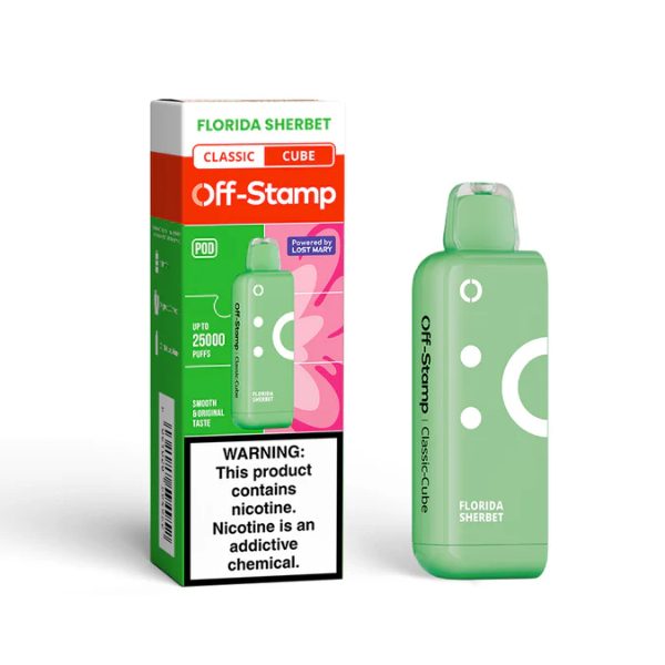 Off-Stamp X-CUBE 25,000 Puffs Flavor Pods Florida Sherbet