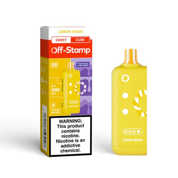 Off-Stamp X-CUBE 25,000 Puffs Flavor Pods Lemon Heads