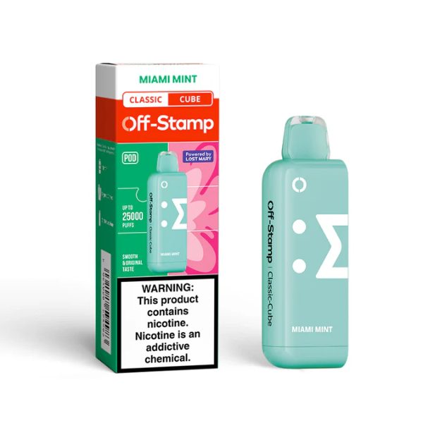 Off-Stamp X-CUBE 25,000 Puffs Flavor Pods Miami Mint