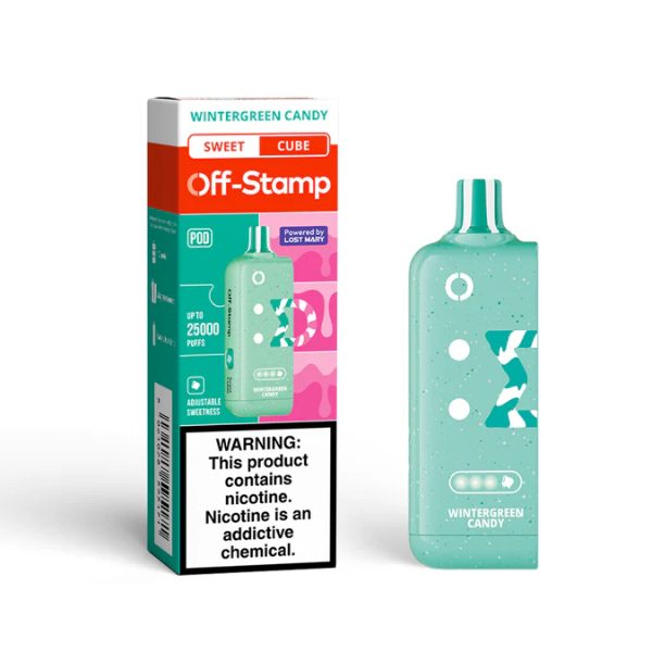 Off-Stamp X-CUBE 25,000 Puffs Flavor Pods Wintergreen Candy