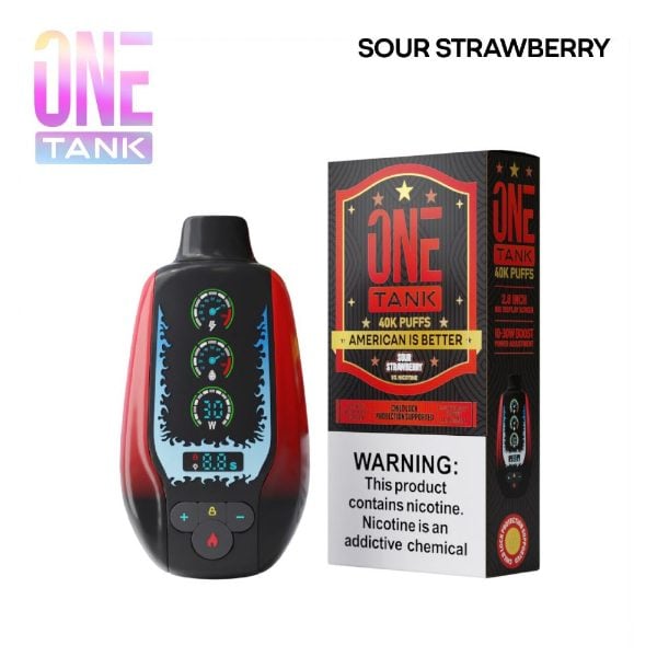 One Tank 40K Disposable Sour Strawberry