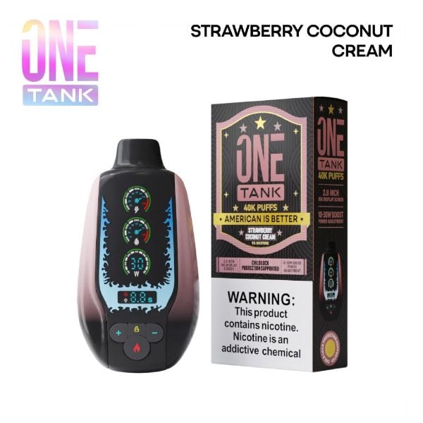 One Tank 40K Disposable Strawberry Coconut Cream